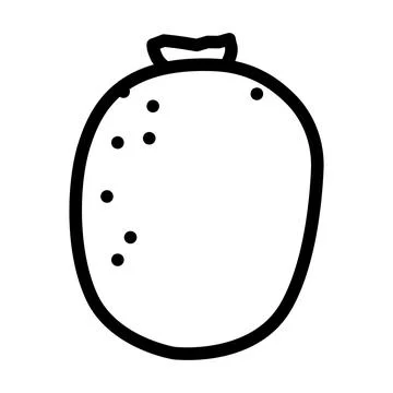 Kiwi fresh line icon vector illustration Stock Illustration
