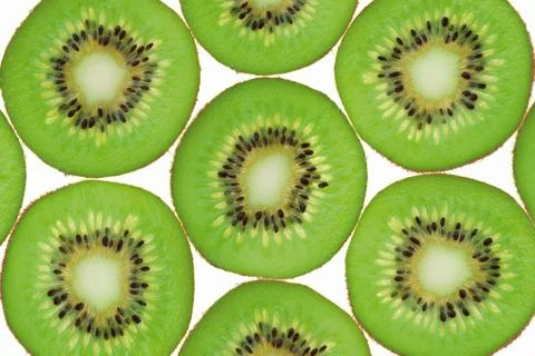 Kiwi fruit background Stock Photos