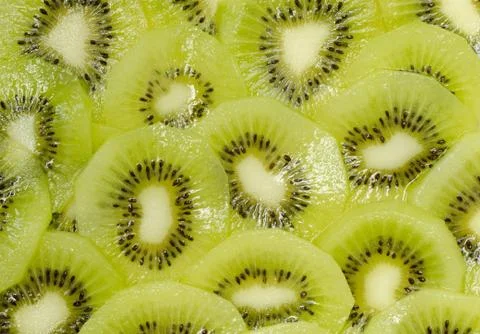 Kiwi fruit background Stock Photos