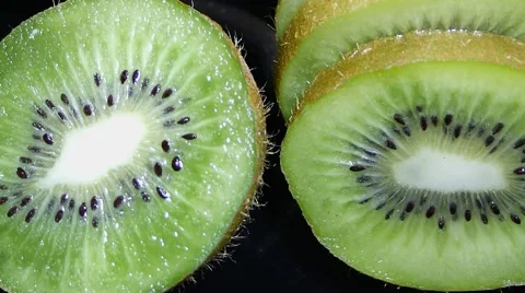 Kiwi fruit, close up Stock Footage 62312956