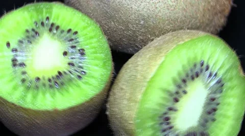 Kiwi fruit, close up Stock Footage 62313444