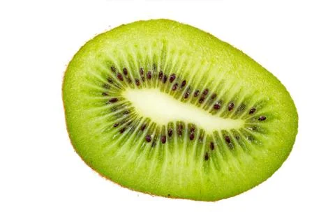 Kiwi fruit cross section. Stock Photos