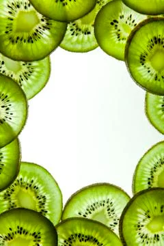 Kiwi fruit frame Foto stock
