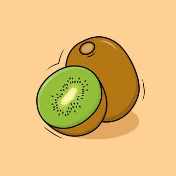 Kiwi Fruit Stock Illustration