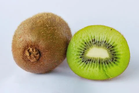 Kiwi fruit isolate on white background Stock Photos