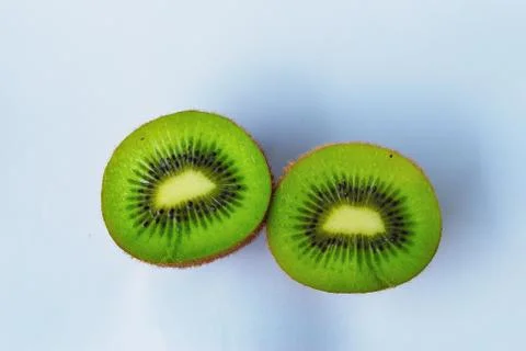 Kiwi fruit isolate on white background Stock Photos