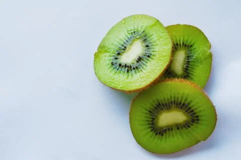 Kiwi fruit isolate on white background Stock Photos