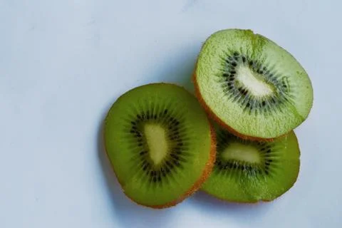 Kiwi fruit isolate on white background Stock Photos