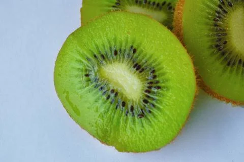 Kiwi fruit isolate on white background Stock Photos
