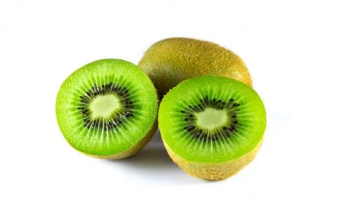 Kiwi fruit isolated Stock Photos