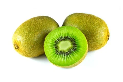 Kiwi fruit isolated Stock Photos