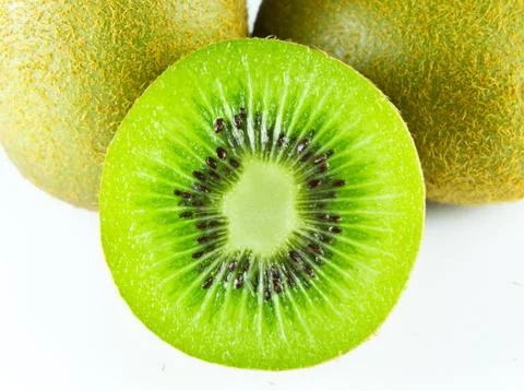 Kiwi fruit isolated Stock Photos