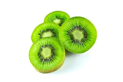 Kiwi fruit isolated Stock Photos