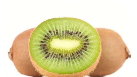Kiwi fruit isolated on white background Stock-Footage 231036051