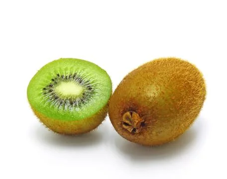 Kiwi fruit isolated on white background Stock Photos