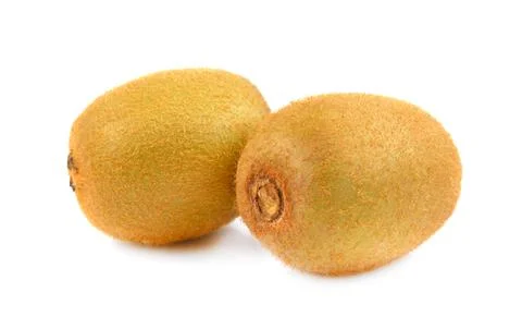 Kiwi fruit isolated on white background, whole kiwi on white Foto stock