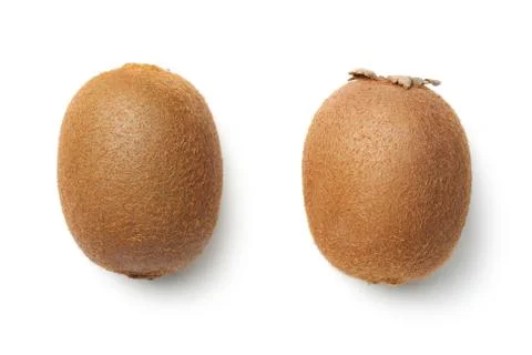 Kiwi Fruit Isolated on White Background Stock Photos