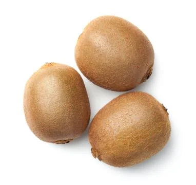 Kiwi Fruit Isolated on White Background Stock Photos