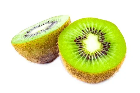 Kiwi fruit isolated on white background Fotos Stock