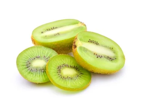 Kiwi fruit isolated on white Foto stock