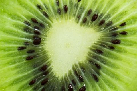 Kiwi fruit macro texture Stock Photos