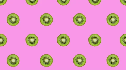 Kiwi fruit motion design animation Stock Footage 169742605