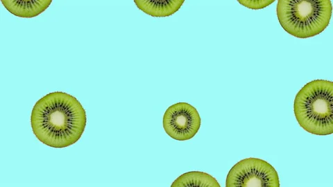 Kiwi fruit motion design animation Stock Footage 172105608