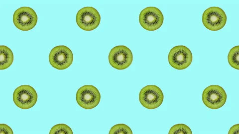 Kiwi fruit motion design animation Stock Footage 172145524