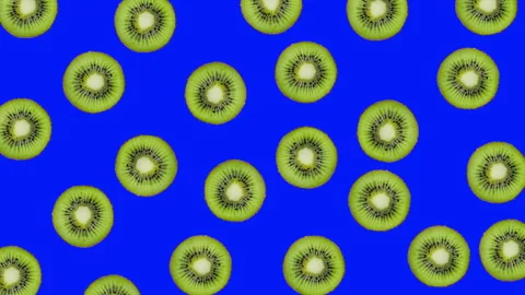 Kiwi fruit motion design animation Stock Footage 183252608