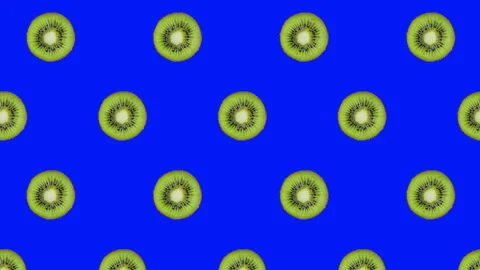 Kiwi fruit motion design animation Stock Footage 183255996