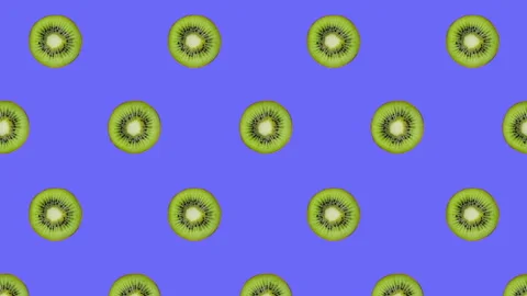 Kiwi fruit motion design animation Stock Footage 195004268
