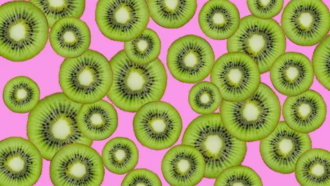 Kiwi fruit motion design animation Stock Footage 201671237