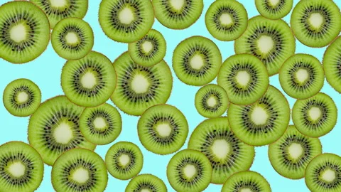 Kiwi fruit motion design animation Stock Footage 201671808