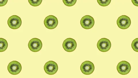 Kiwi fruit motion design animation Stock Footage 218392333