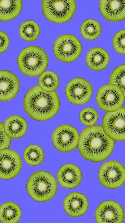 Kiwi fruit motion design animation Stock Footage 233585962