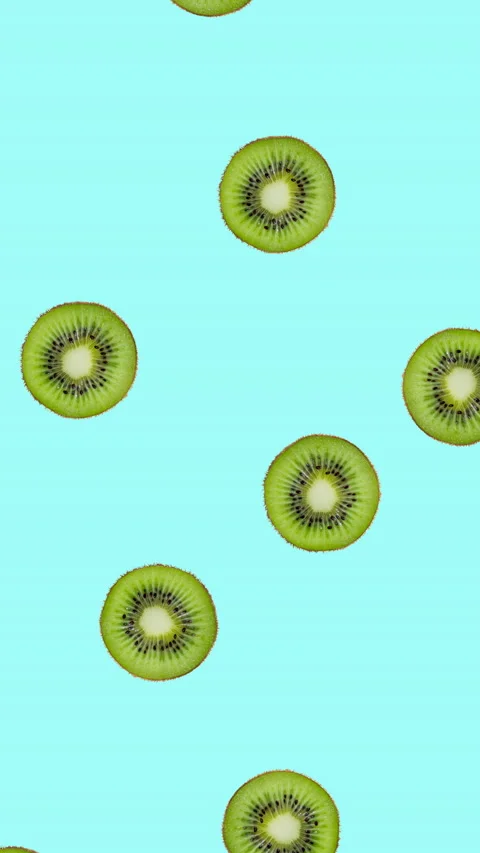 Kiwi fruit motion design animation Stock Footage 233698897