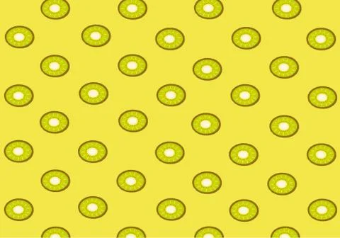 KIWI FRUIT PATTERN Illustrazione stock