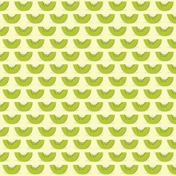 Kiwi fruit pattern Stock Illustration