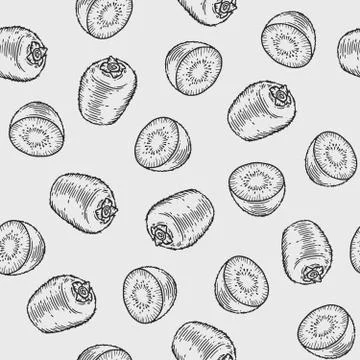 Kiwi fruit pattern Stock-Illustration