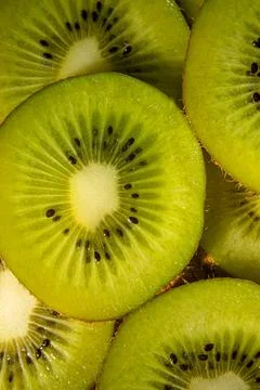 Kiwi Fruit Pattern Stock Photos