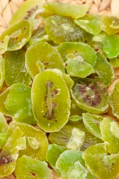 Kiwi fruit slices Stock Photos