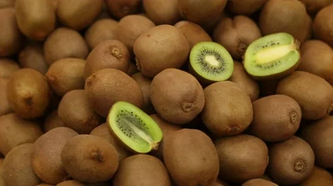 Kiwi fruit, tropical fruit Video stock 62442314