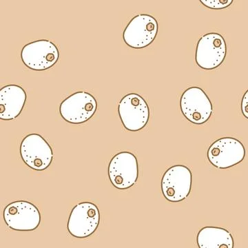 Kiwi fruit vector seamless pattern Stock Illustration