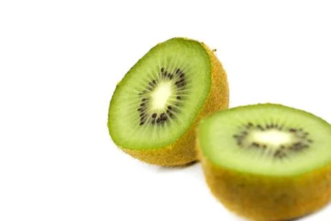 Kiwi fruit on a white background Stock Photos