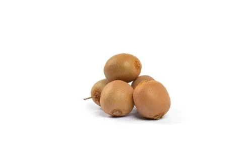 Kiwi fruit on white background Stock Photos