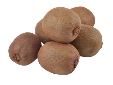 Kiwi fruit on a white background Stock Photos