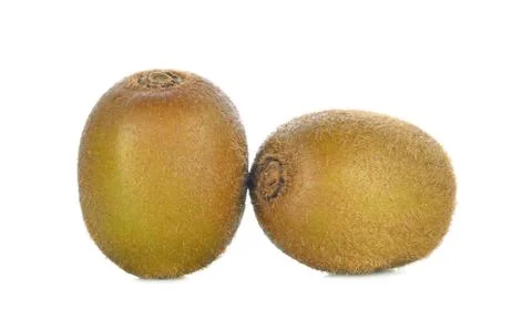 Kiwi fruit on white background Stock Photos