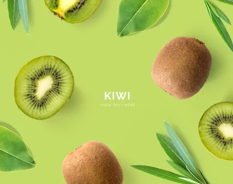 Kiwi green leaves Foto stock