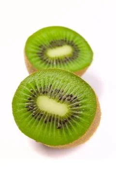 Kiwi halves Stock Photos