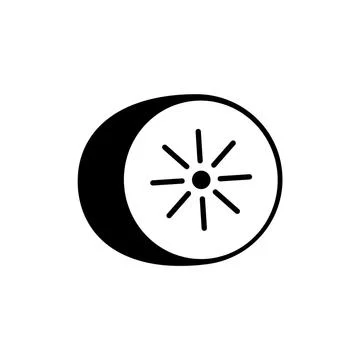Kiwi icon element of fruit icon for mobile concept and web apps. Thin line ki Stock Illustration